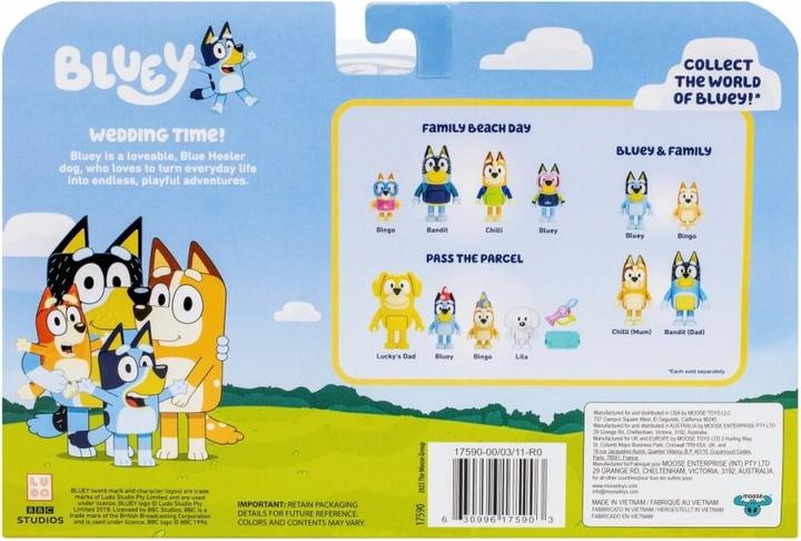 Image du produit Bluey Figure 4pk Set spécial-mariage (90268)