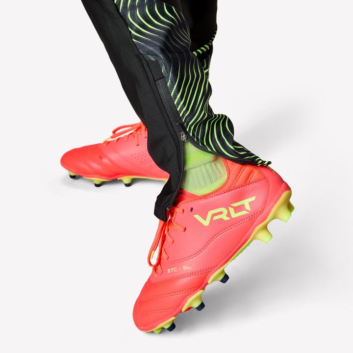 Produktbild Kipsta Kinder Fussball Trainingshose - Viralto Wavy schwarz/gelb (122)