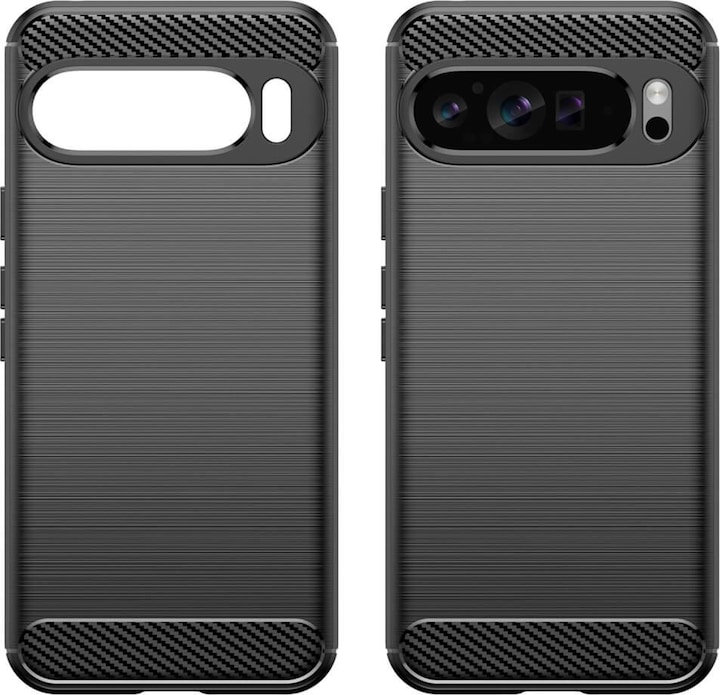 Produktbild Cover-Discount Google Pixel 9 Pro XL - Metall Carbon Look Hülle (Google Pixel 9 Pro XL)