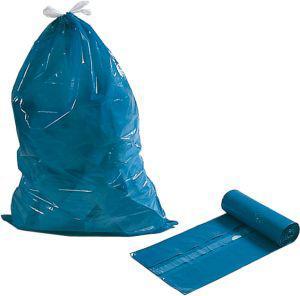 Produktbild NoName Müllsack 120 l blau m.Zug ca. 39 my Rolle a 25 Stk. (25 x, 180 l)