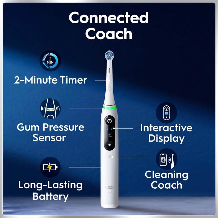 Produktbild Oral-B Oral B - iO6 Electric Toothbrush - Grey - 2 Brush Heads, Premium Travel Case