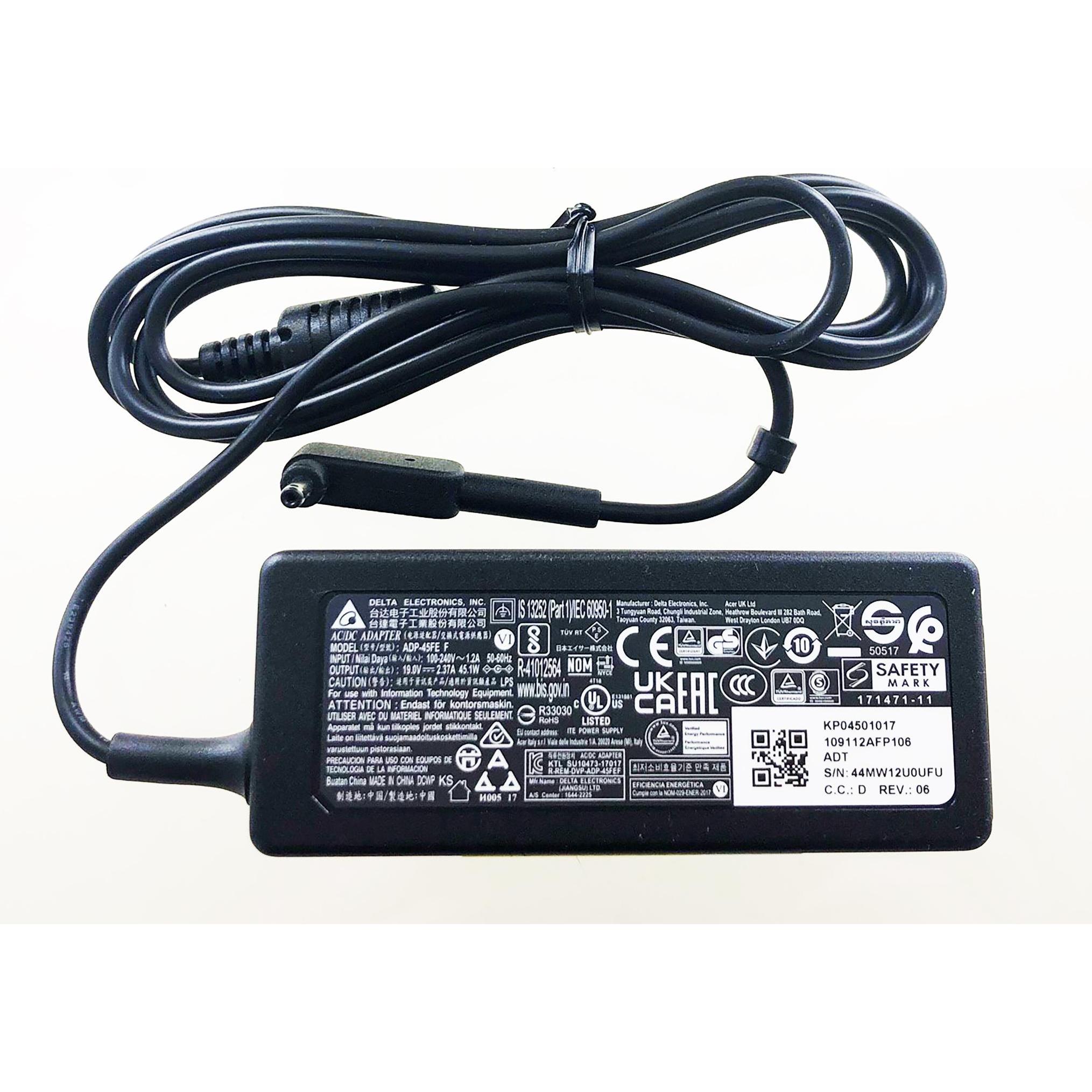 Thumbnail - Acer Original Netzteil für TRAVELMATE X349-M-3373 Original (45 W), Notebook Netzteil, Schwarz