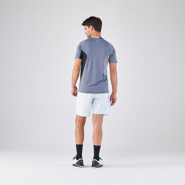 Immagine prodotto Kuikma Herren Padel T-Shirt technisch - 900 grau/schwarz (XL)