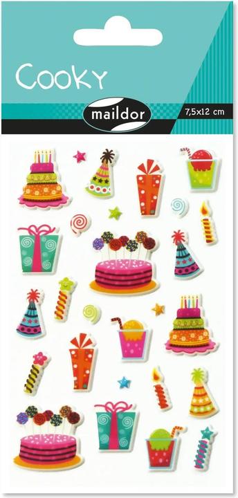 Immagine prodotto My Mandarine Adesivi Cooky Compleanno