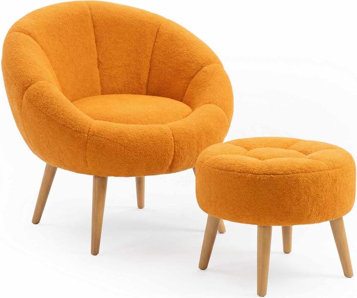 Produktbild Atelier del Sofa Lida Wing Chair & Pouffe Set (2 Pieces)