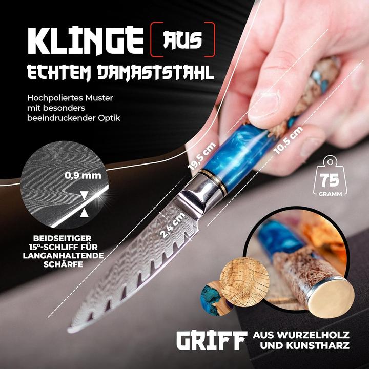 Produktbild Tsume Damast Schälmesser (9 cm)
