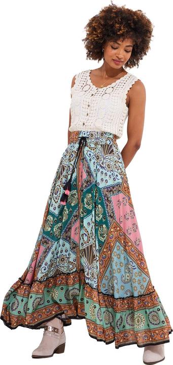 Joe Browns Patchwork Midi Skirt (36)