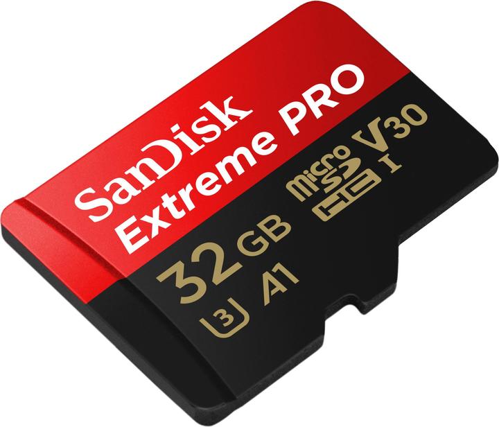 Produktbild SanDisk Extreme PRO UHS-I V30 (32 GB, microSDHC, U3, UHS-I)