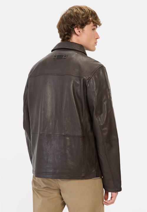 Produktbild Camel Active Leder Blouson mit Hemdkragen (56)