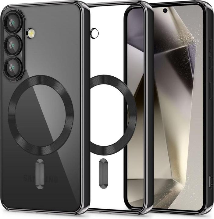 Immagine prodotto Tech-Protect Custodia MagMat MagSafe per Samsung Galaxy S25 - Nero trasparente (Samsung Galaxy S25)