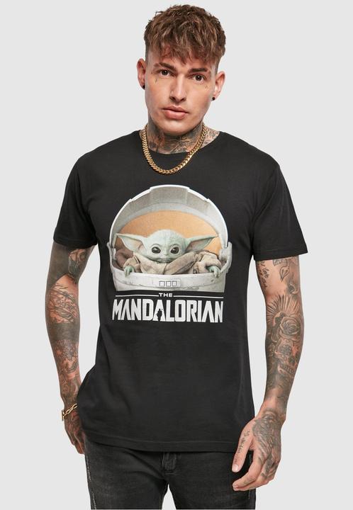 Produktbild Mister Tee Baby Yoda Mandalorian Logo Tee (XS)