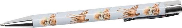 Produktbild Wrendale Design Stift Pen Rind (Hellblau mit Kuhmuster, 1 x)
