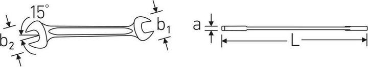 Actual product image Stahlwille Double open-ended spanner set | 10/8