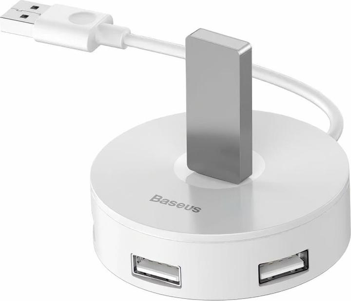 Actual product image Baseus Hub 4in1 USB to 3.0+ 3x 2.0 15cm white (USB-A, 4 ports)