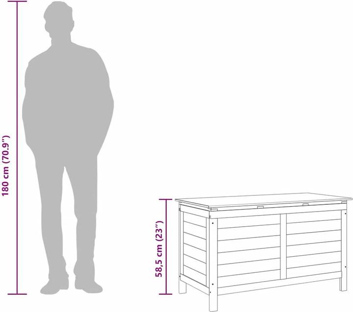 Produktbild vidaXL Gartentruhe