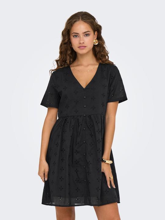 Produktbild JdY Normal geschnitten V-Ausschnitt Voluminöser Armschnitt Midikleid Kleid (XS)