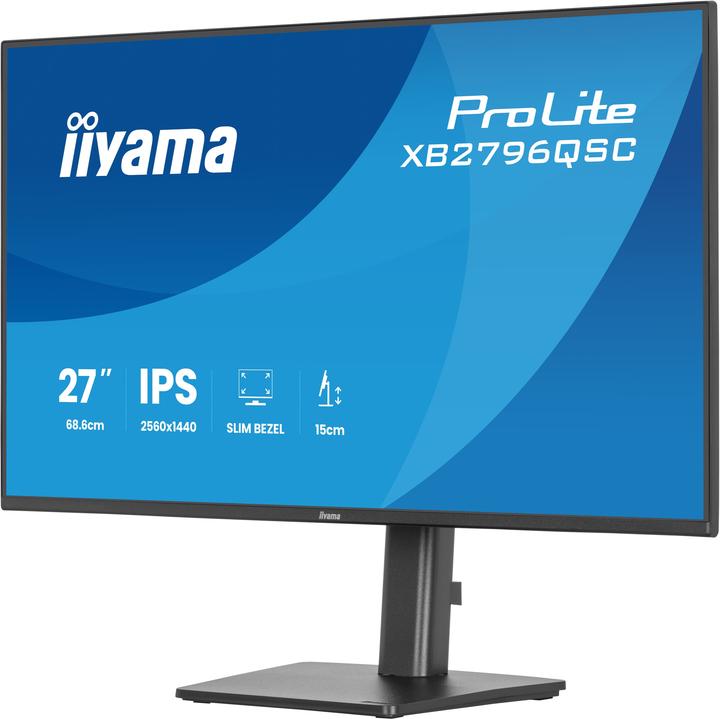 Image du produit iiyama 27" IPS-panel, 2560x1440, 15cm Height Ad (2560 x 1440 pixels, 27")