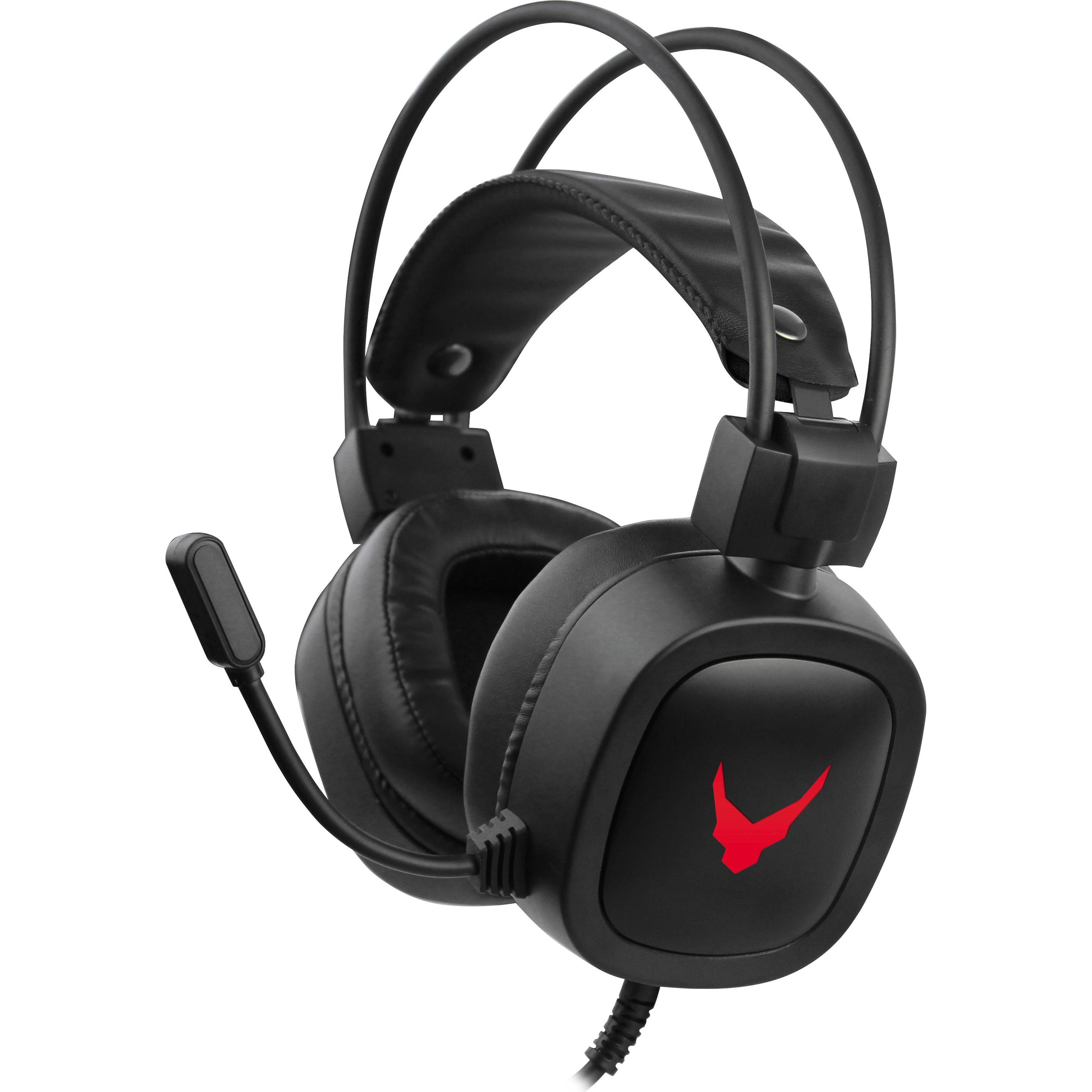 Varr Gaming USB Headphones with Built In Microphone, Over-Ear, LED Backlight, Rugged, Popular USB-A (Kabelgebunden), Gam...