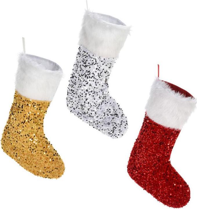 Image du produit Bas de Noël avec paillettes