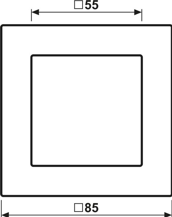 Actual product image JUNG Frame 1f A 550 A5581BFWWM snow white