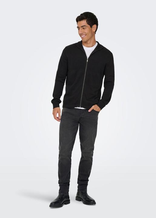 Produktbild Only & Sons Onsmalik Reg 12 Pin Zip Cardigan Knit (S)