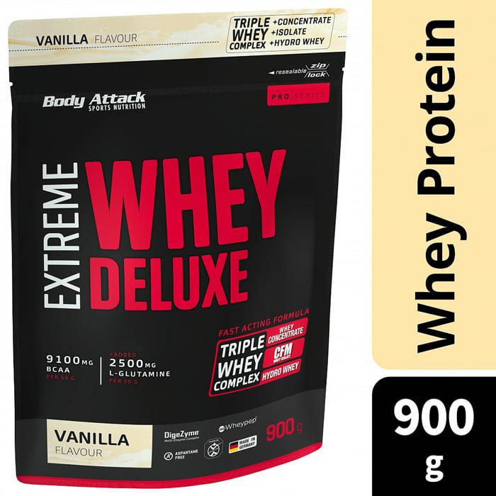 Immagine prodotto Body Attack Extreme Whey Deluxe (sacchetto da 900g) (Vaniglia, 1 x, 900 g)