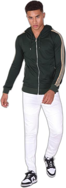 Actual product image Project X Paris hooded sweatshirt with zipper and equestrian stripes (XL)