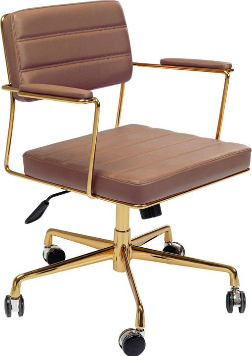 Kare Design Bürodrehstuhl Dottore Braun