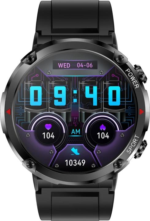 Produktbild Gravity GT21-6 Smartwatch + rotes Silikonarmband