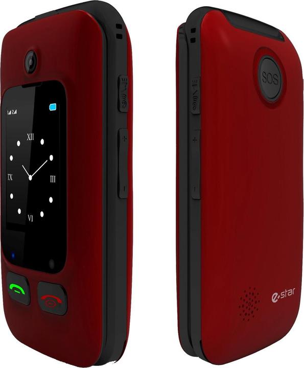 Image du produit Estar Digni Flip by Clamshell Phone 2.4"+ 1.77"" Raudona (2.40", 0.08 Mpx, 2G)