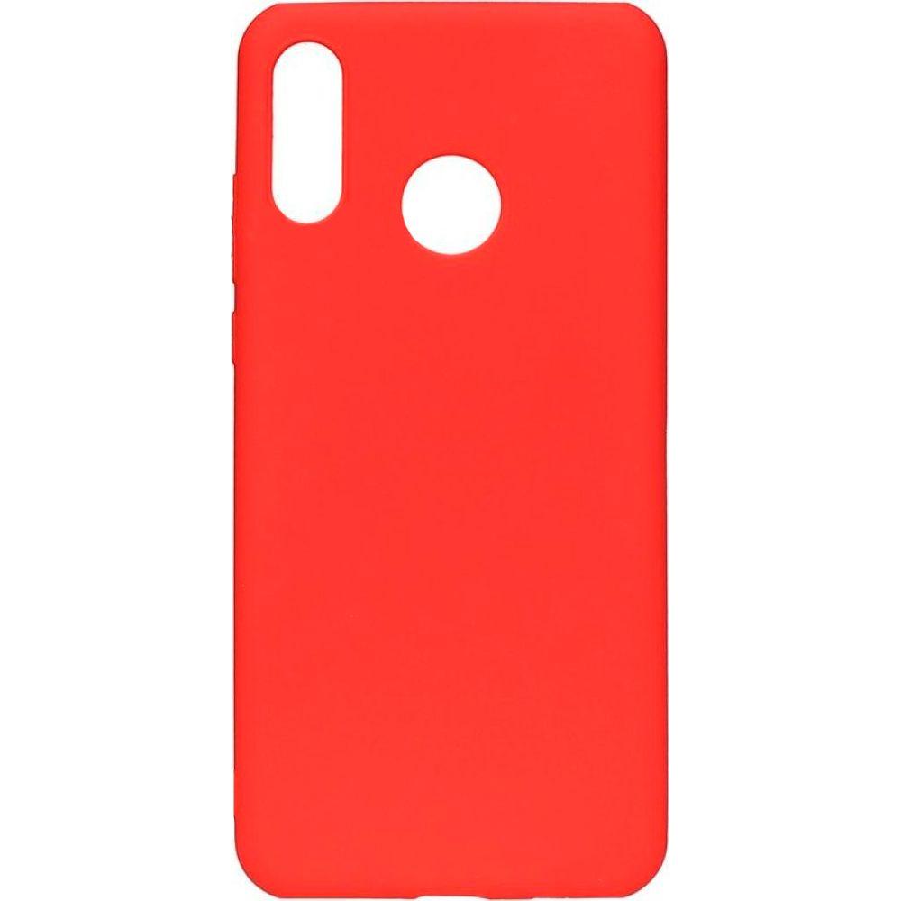 Evelatus P20 lite Custodia morbida con fondo (Huawei P20 Lite), Cover smartphone, Rosso