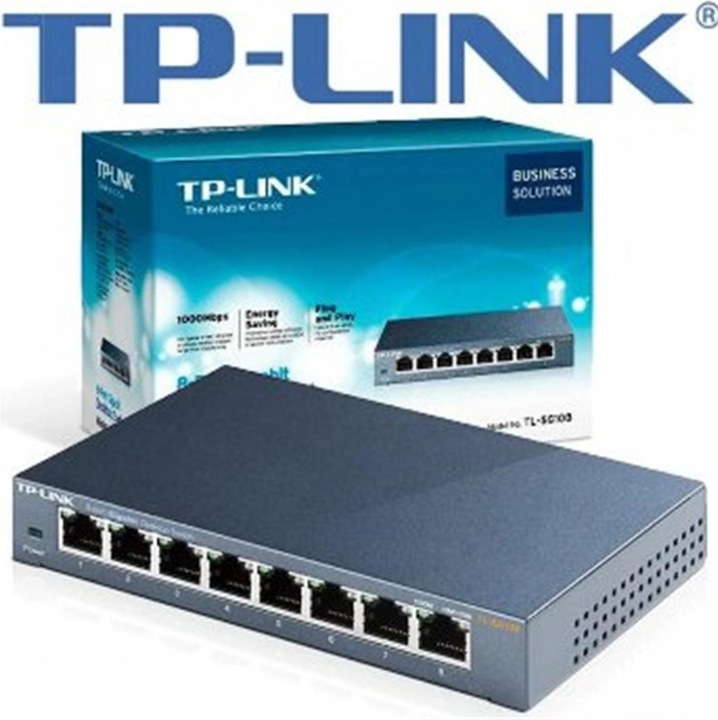 Actual product image TP-Link Tl-Sg108 (8 Ports)