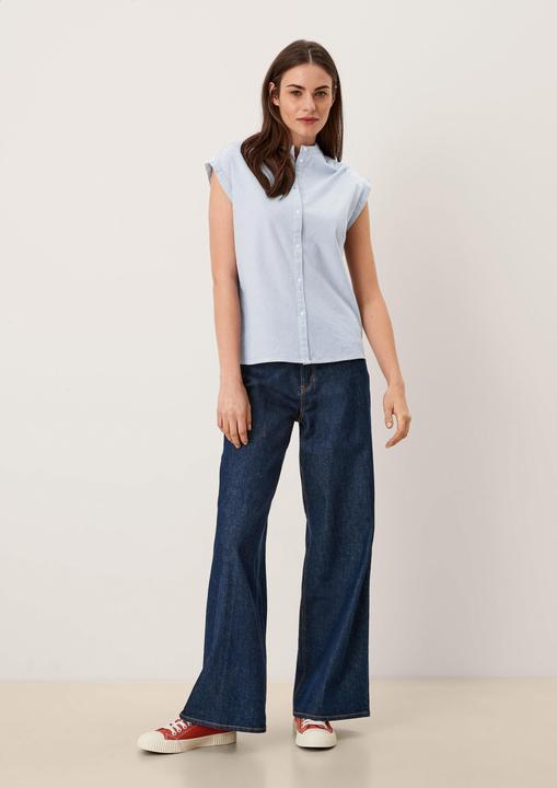 Produktbild S.Oliver Bluse Bluse mit Rundhalsausschnitt (M)