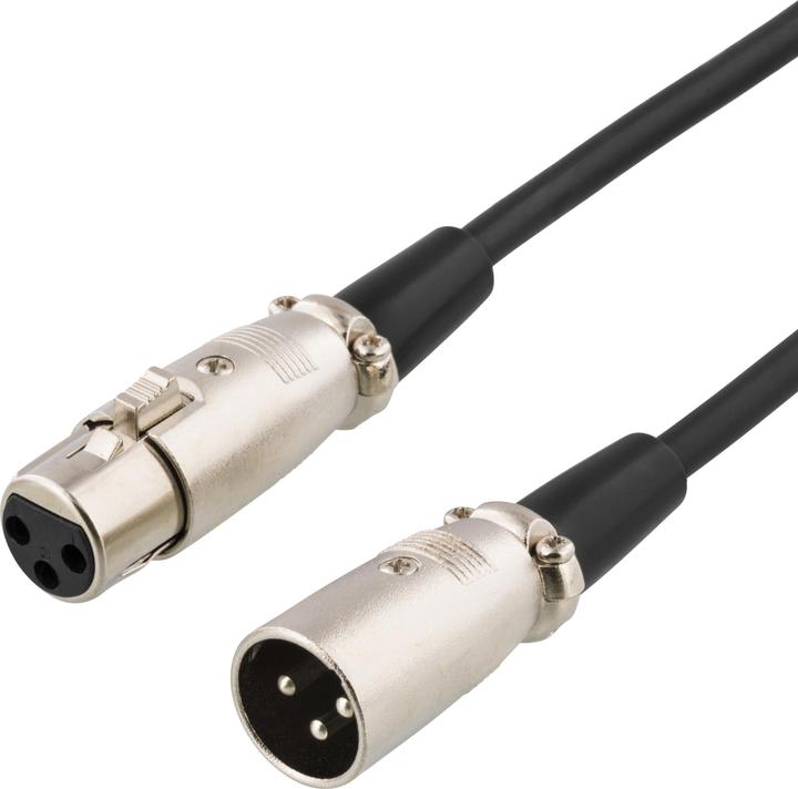 Image du produit Deltaco XLR-1070 Câble audio XLR (3 broches) Noir (7 m, Câbles XLR)