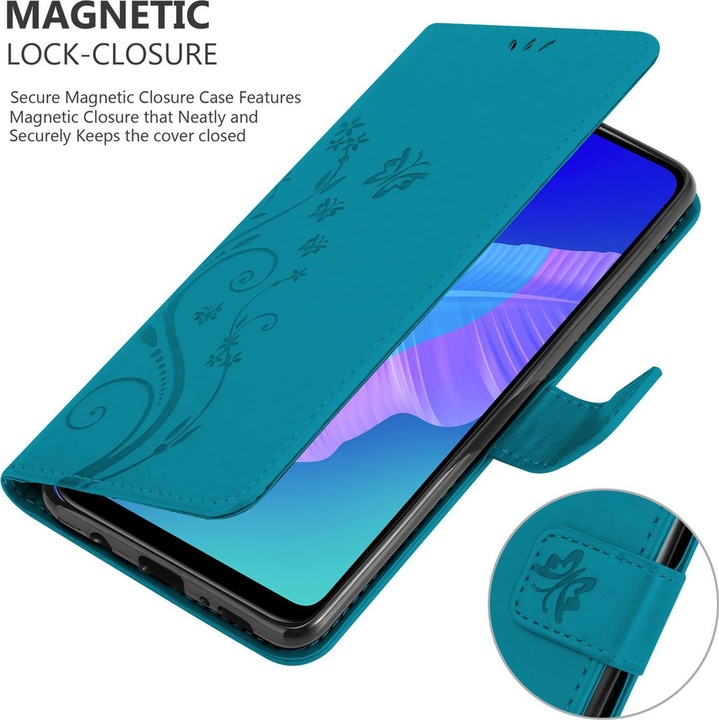 Actual product image Cadorabo Flower Book Cover (Huawei P40 Lite E)