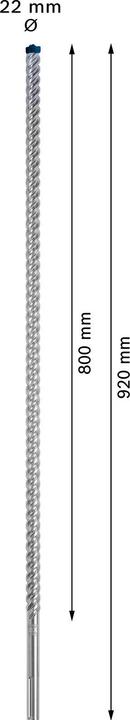 Actual product image Bosch Professional Zubehör Expert SDS max-8X hammer drill, 22 x 800 x 920 mm (4-22 millimetres)