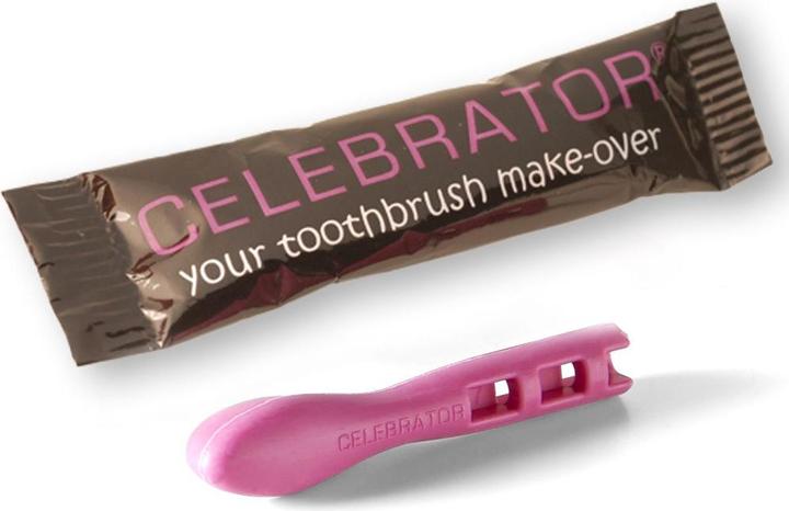 Actual product image Celebrator My ZahnbürstenMakeover Zehnteiliges PartyPack Rosa