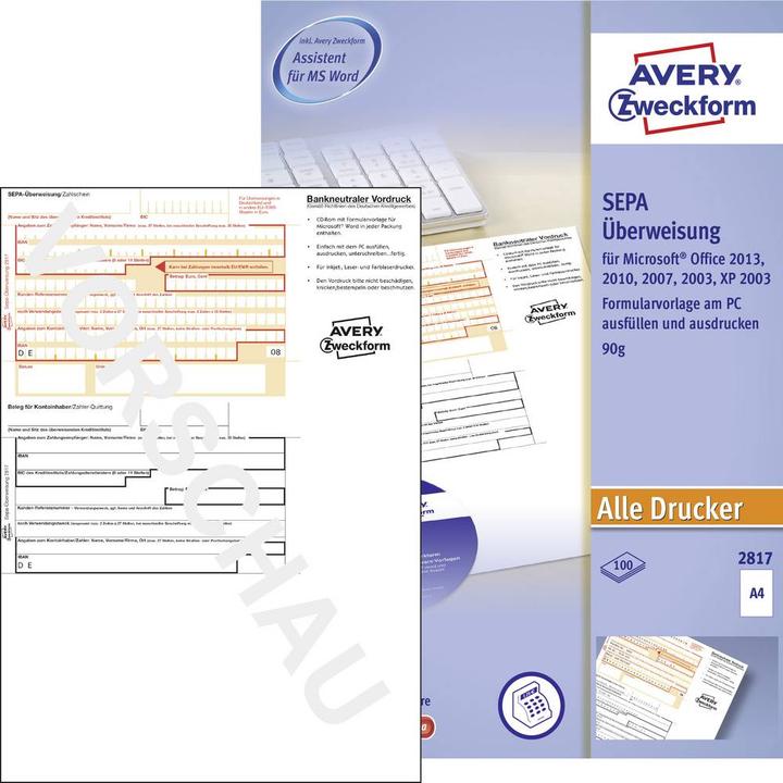 Produktbild Avery Sepa-Überweisung (100x)