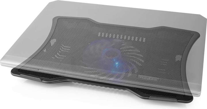 Actual product image Nedis NBCR101BK Notebook stand 1 Power supply via USB Number of angles: 2 17 " 1500 rpm LED