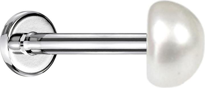 Immagine prodotto Star Piercing Micro labret filo interno perla d'argento (Acciaio chirurgico 316L, senza ottone, Organico)