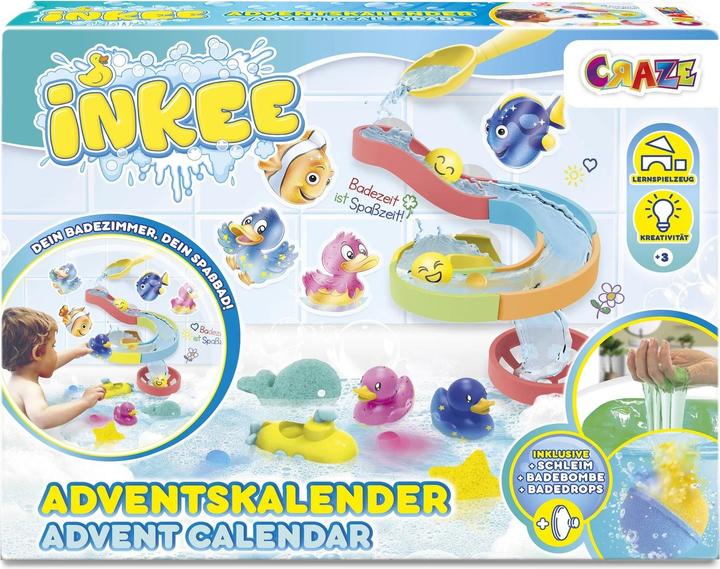 Craze Adventskalender Inkee Badespielzeug