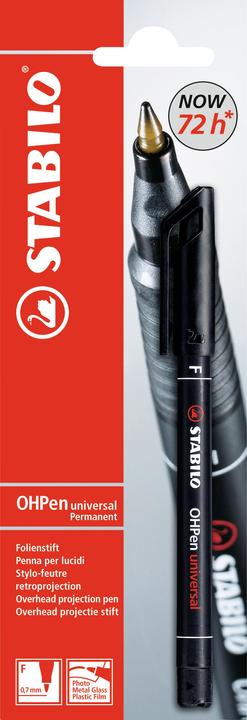 Image du produit STABILO Stylo pour film - OHPen universal - permanent fin - stylo individuel - noir (1x)