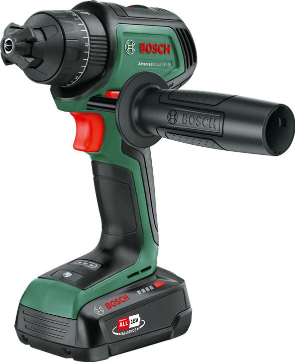 Produktbild Bosch Home & Garden Akku-Schlagbohrmaschine AdvancedImpact 18V-80 QuickSnap, 2 x Akku PBA 18V