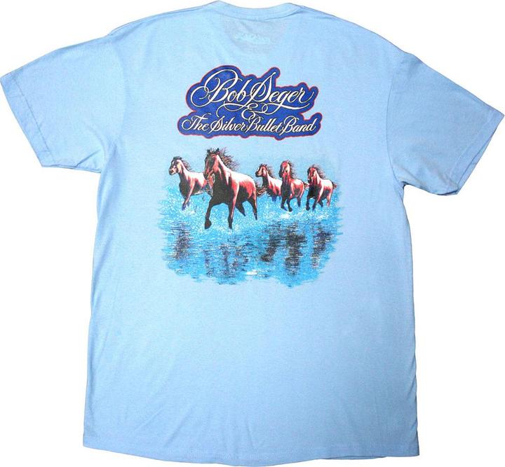 Produktbild Bob Seger & The Silver Bullet Band TShirt Rückseitiger Aufdruck Pferd (L)