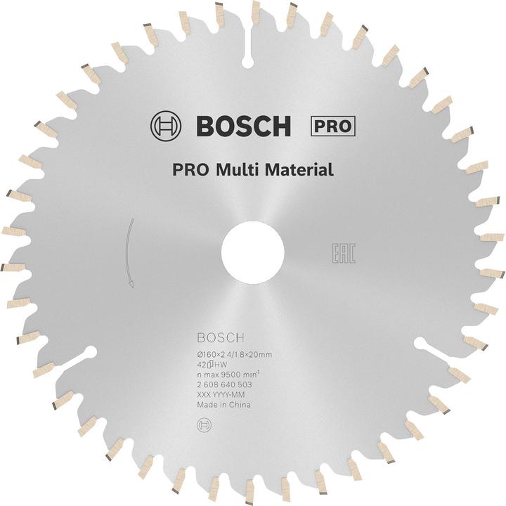 Produktbild Bosch Professional Zubehör PRO Multi Material Kreissägeblatt, 160 x 2,4 x 20 mm