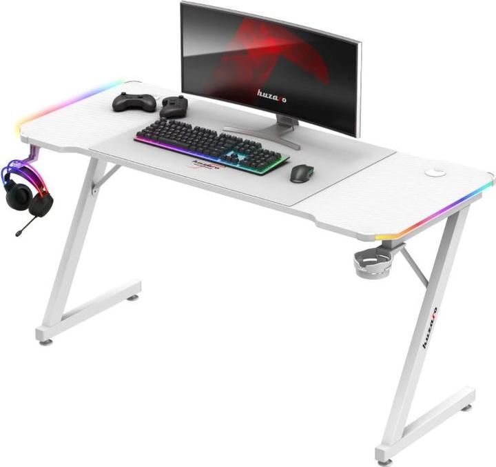 Actual product image Huzaro Biurko gamingowe Hero 3.3 White RGB