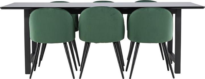 Produktbild Ebuy24 Essgruppe Oslo schwarz (MDF)
