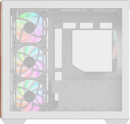 Actual product image Thermaltake Geh View 380 WS Midi Tower "ARGB Snow" White retail (ATX, mATX, Mini-ITX)