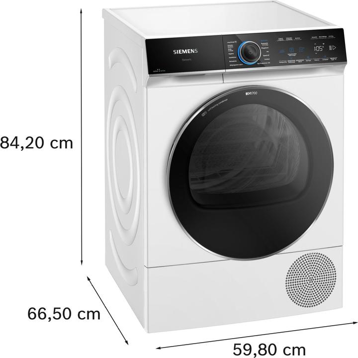 Image du produit Siemens iQ700 (9 kg, Droite, Fiche CH)