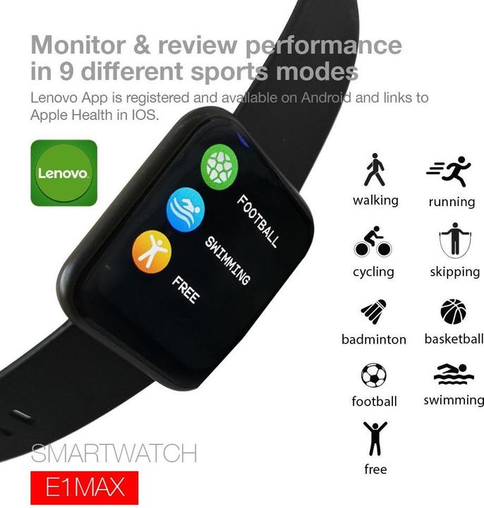Actual product image Lenovo E1 Max (43 mm)